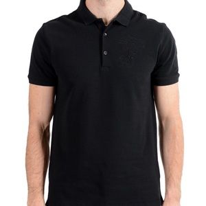 Versace Collection Men's Black Logo Polo T-Shirt